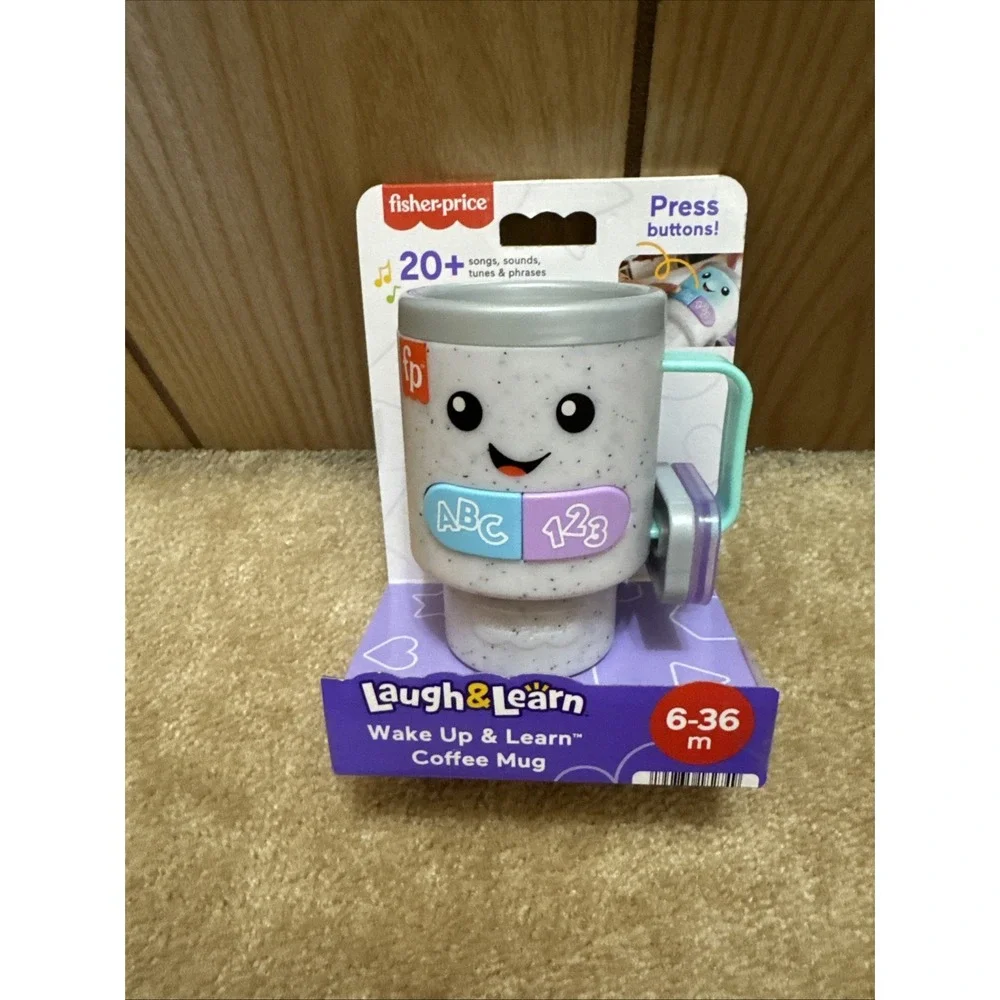 Fisher-Price Laugh & Learn: Wake Up & Learn Coffee Mug 6-36 Months New